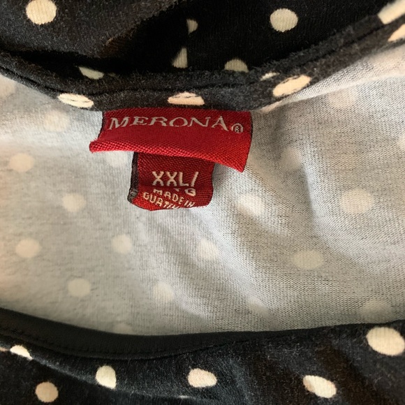 Merona dress- black and white polka dot - Picture 4 of 5